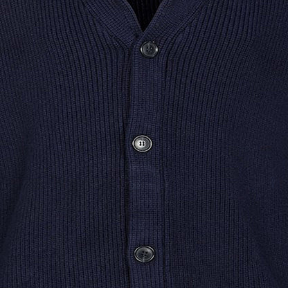 Espionage Plus Size Kw080 Shawl Collar Cardigan Navy