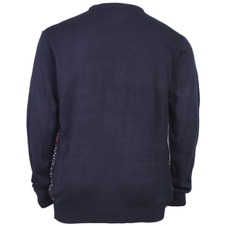 Kam Jeans Plus Size Kbsx031 Reindeer Xmas Jumper Navy