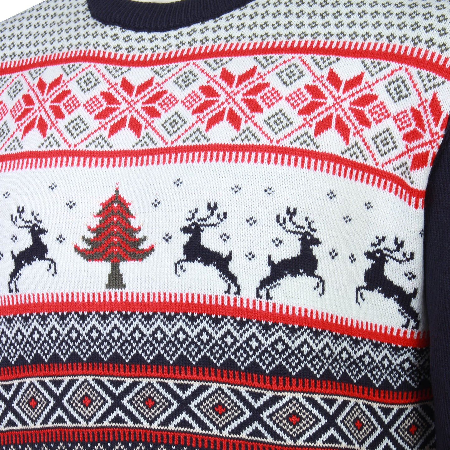 Kam Jeans Plus Size Kbsx031 Reindeer Xmas Jumper Navy