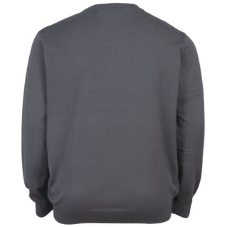 Lyle & Scott Plus Size Mesh Logo Crew Neck Jumper Shadow
