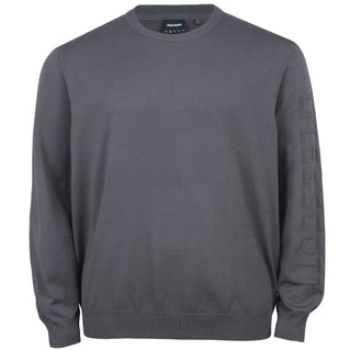 Lyle & Scott Plus Size Mesh Logo Crew Neck Jumper Shadow