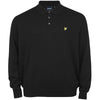 Lyle & Scott Plus Size Cotton Merino Long Sleeve Knitted Polo Jet Black