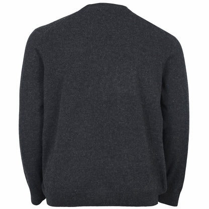 Lyle & Scott Plus Size Lambswool Blend Crew Jumper Jet Black Marl