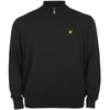Lyle & Scott Plus Size Cotton Quarter Zip Jumper Jet Black