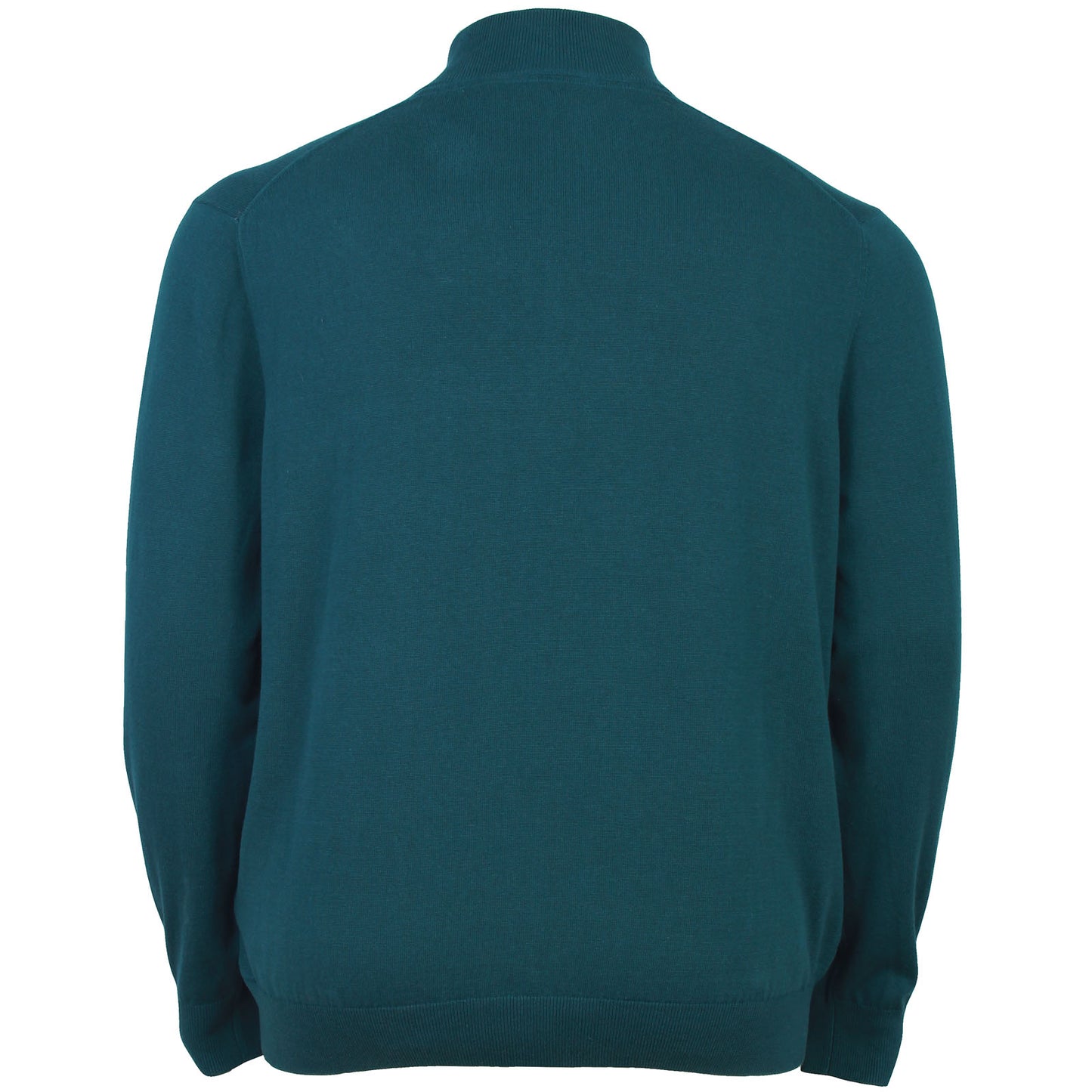 Lyle & Scott Plus Size Cotton Quarter Zip Jumper Rich Teal