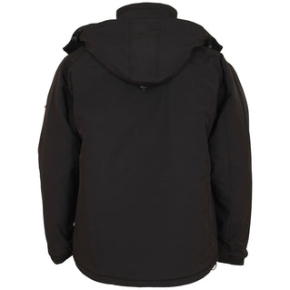 Kam Jeans Plus Size Hooded Soft Shell Jacket Black