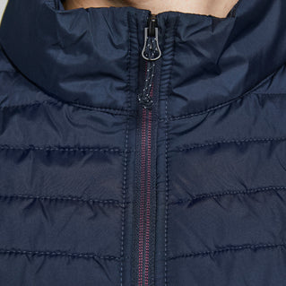 Jack & Jones Plus Size Multi Quilted Collar Gilet Navy Blazer