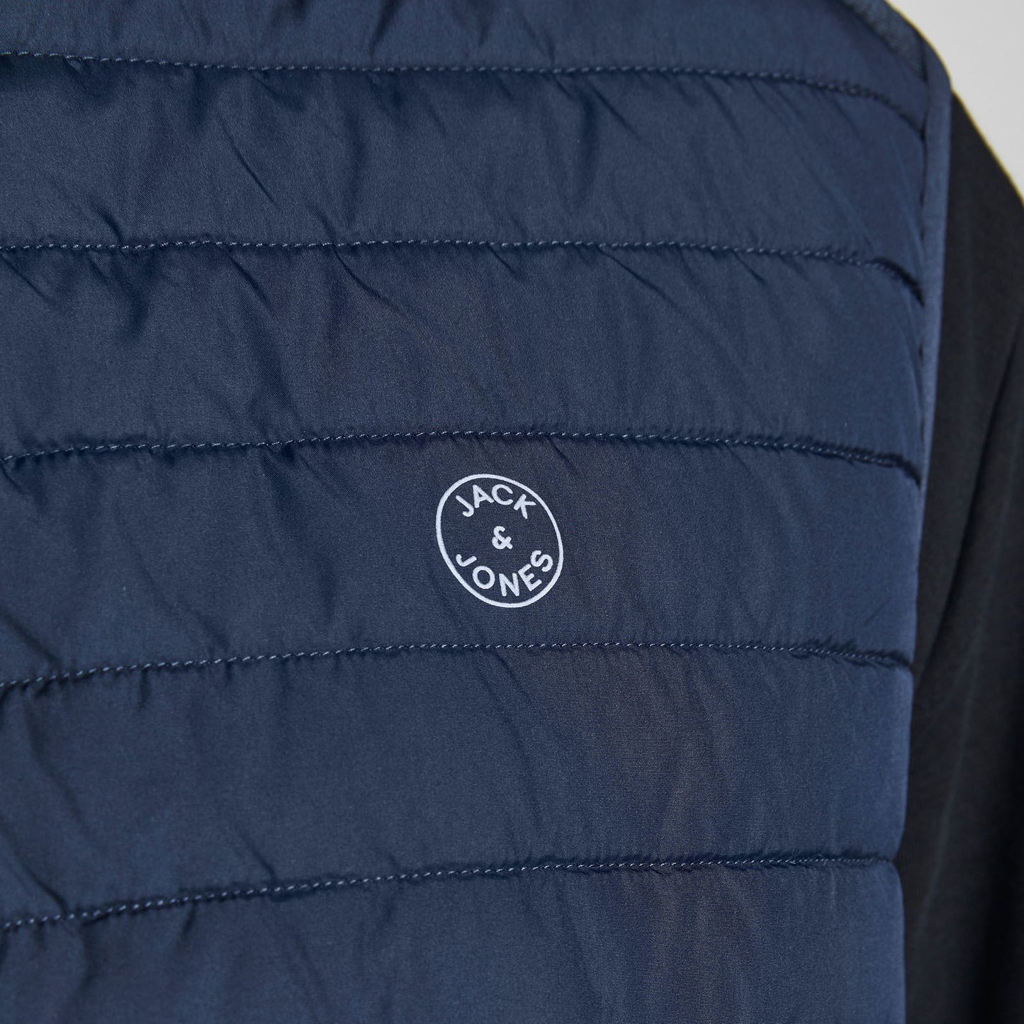 Jack & Jones Plus Size Multi Quilted Collar Gilet Navy Blazer