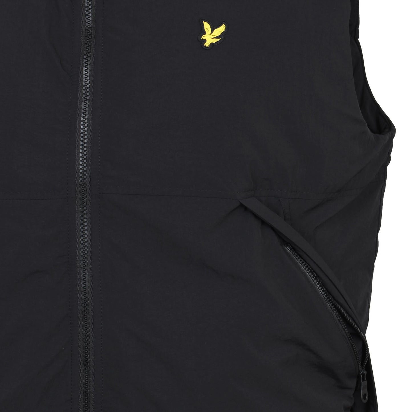 Lyle & Scott Plus Size Padded Puffer Gilet Jet Black