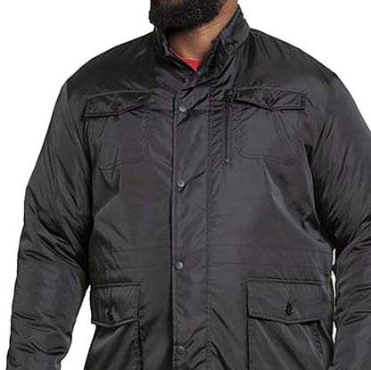 Jack & Jones Plus Size Parker Wool Field Jacket Black