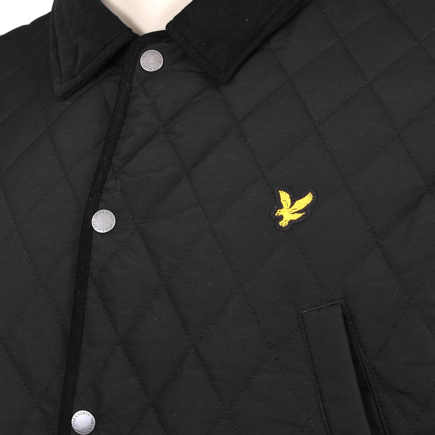 Lyle & Scott Plus Size Quilted Jacket Jet Black