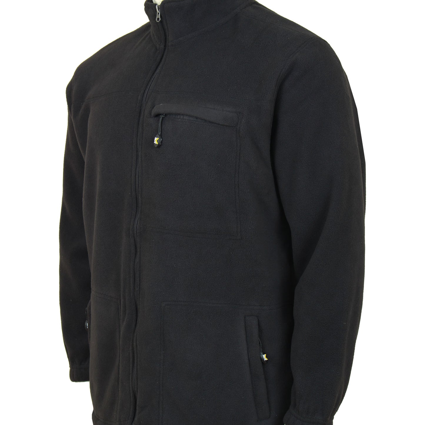 Kam Jeans Plus Size Bonded Fleece Jacket Black