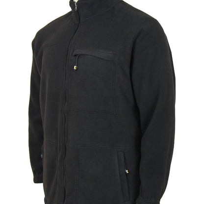 Kam Jeans Plus Size Bonded Fleece Jacket Black
