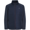 Jack & Jones Plus Size Multi Quilted Collar Jacket Navy Blazer