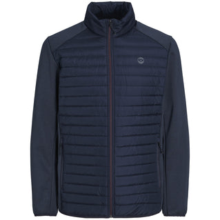 Jack & Jones Plus Size Multi Quilted Collar Jacket Navy Blazer