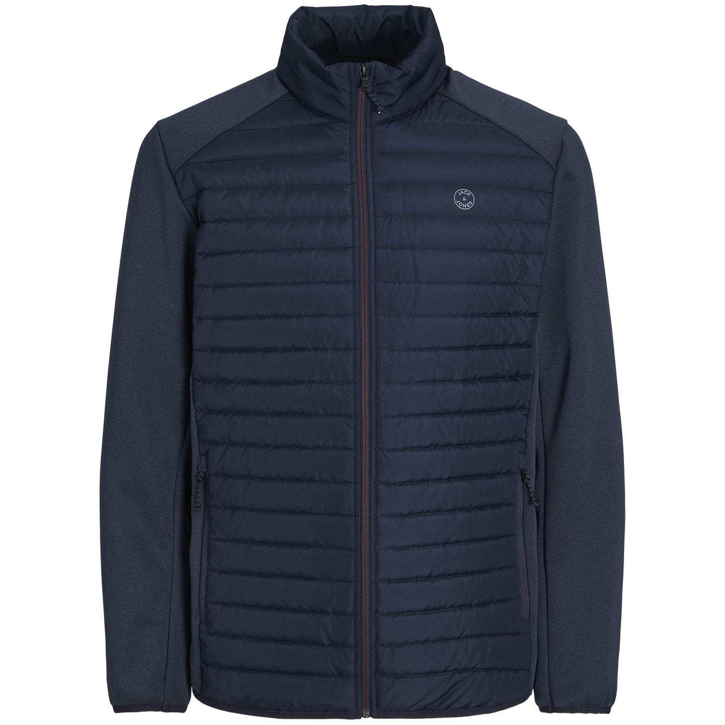 Jack & Jones Plus Size Multi Quilted Collar Jacket Navy Blazer