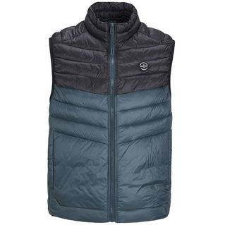 Jack & Jones Plus Size Sprint Puffer Collar Gilet Magical Forest/Black