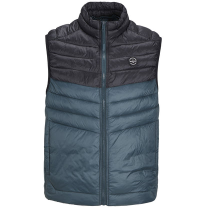 Jack & Jones Plus Size Sprint Puffer Collar Gilet Magical Forest/Black