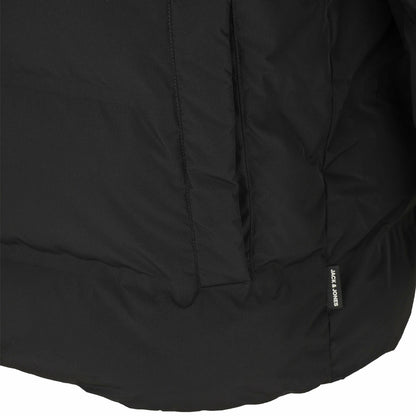 Jack & Jones Plus Size Soho Puffer Hooded Jacket Black