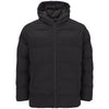 Jack & Jones Plus Size Soho Puffer Hooded Jacket Black