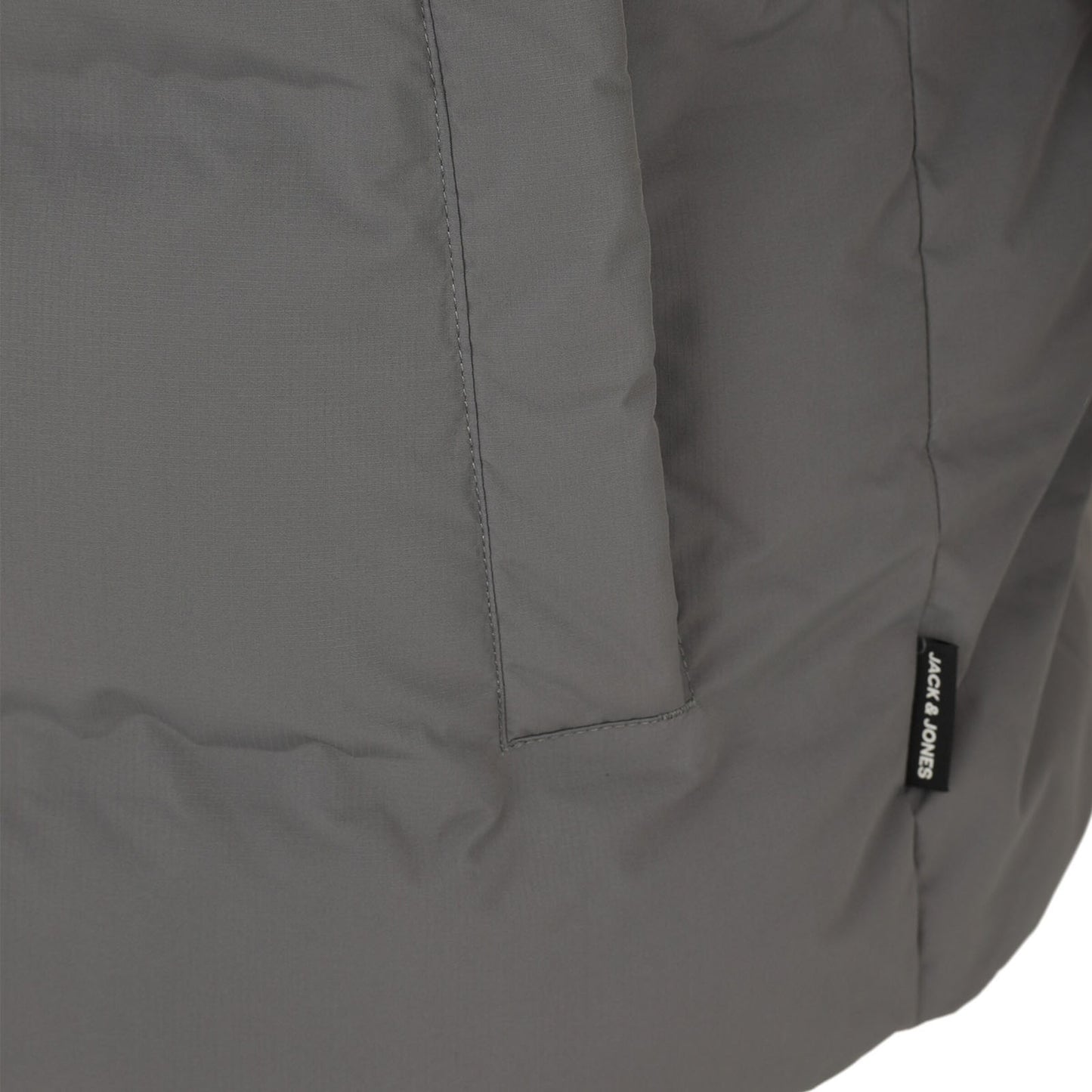 Jack & Jones Plus Size Soho Puffer Hooded Jacket Castlerock