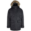 Jack & Jones Plus Size Charlie Detachable Faux Fur Trim Parka Black