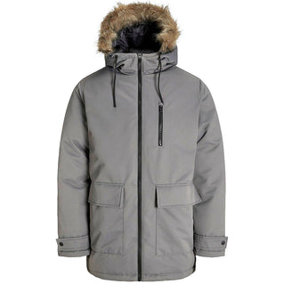 Jack & Jones Plus Size Charlie Detachable Faux Fur Trim Parka Castlerock