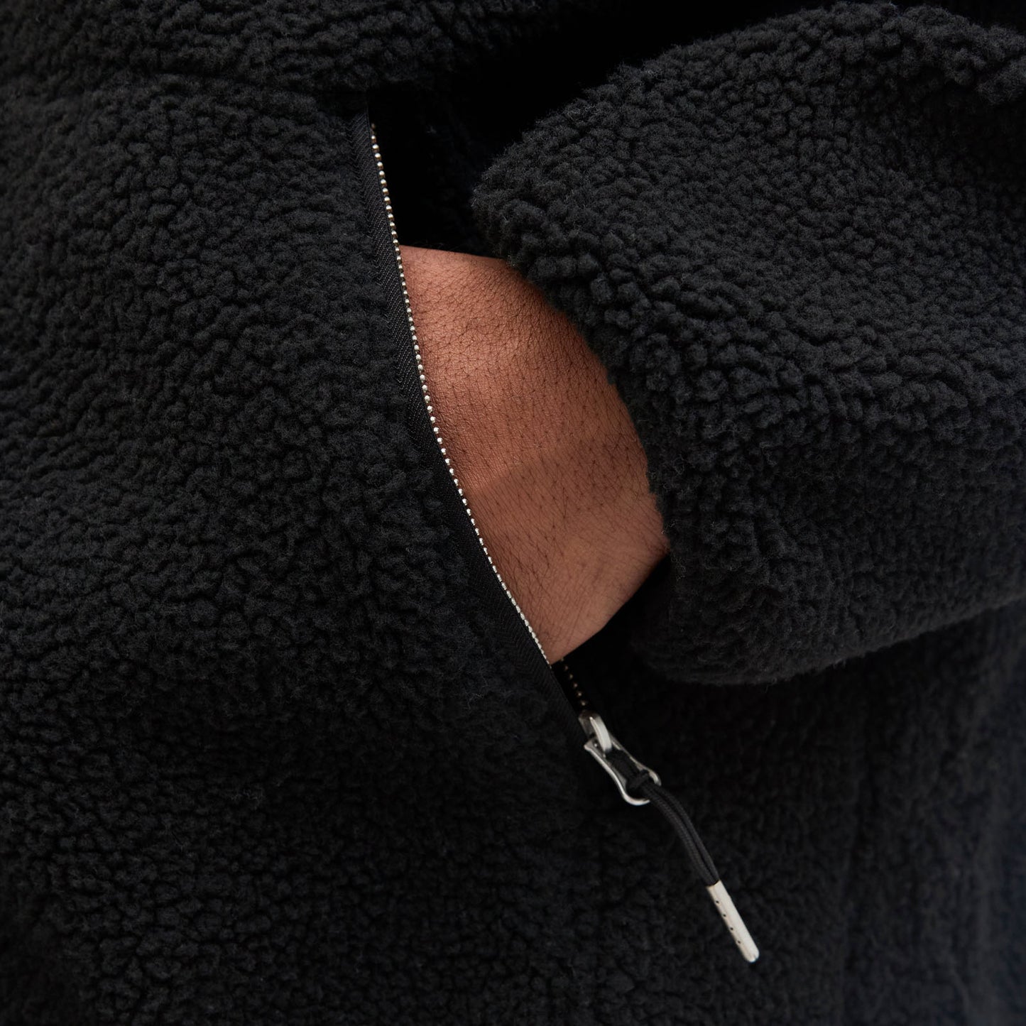 Jack & Jones Plus Size Norrebro Teddy Jacket Black