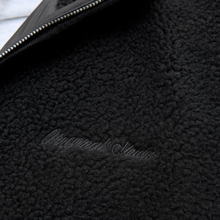 Jack & Jones Plus Size Norrebro Teddy Fleece Gilet Black