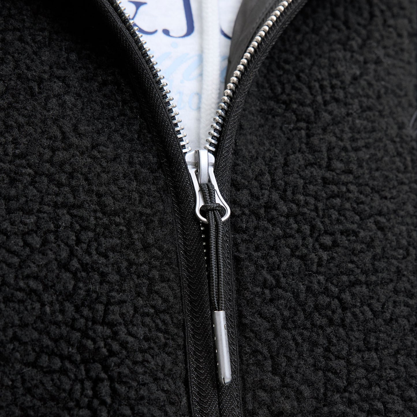 Jack & Jones Plus Size Norrebro Teddy Fleece Gilet Black