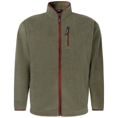 Espionage Plus Size Fl048 Microfleece Jacket Olive Green