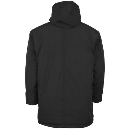 Kam Jeans Plus Size Kv114 Long Quilted Soft Shell Coat Black