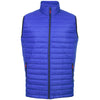 Kam Jeans Plus Size Kv141 Zip Through Gilet Royal Blue