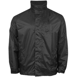 Kam Jeans Plus Size Waterproof Rain Jacket Black