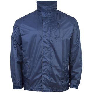 Kam Jeans Plus Size Waterproof Rain Jacket Navy