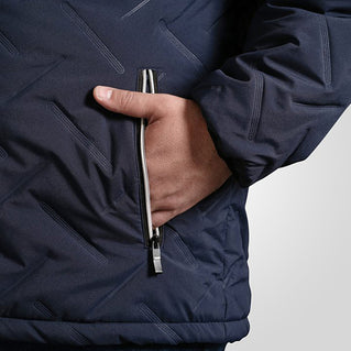 D555 Plus Size Gainsborough Sherpa Lined Quilted Puffer Jacket Navy