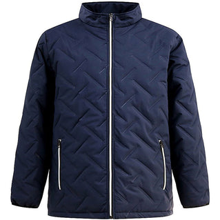 D555 Plus Size Gainsborough Sherpa Lined Quilted Puffer Jacket Navy