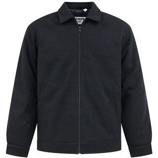 D555 Plus Size Epsom Melton Harrington Jacket Black
