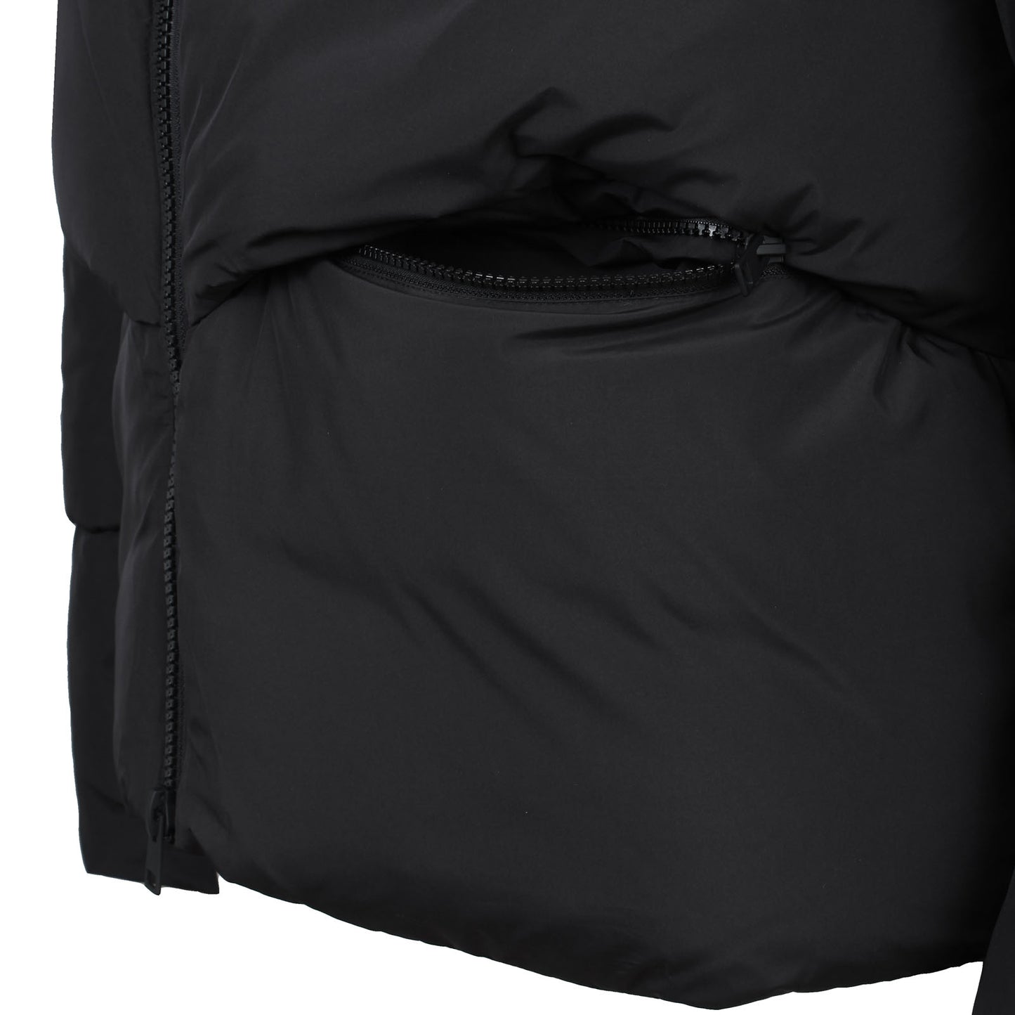Lyle & Scott Plus Size Puffer Bomber Jacket Jet Black
