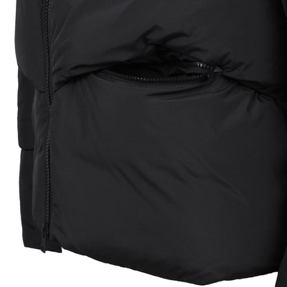 Lyle & Scott Plus Size Puffer Bomber Jacket Jet Black