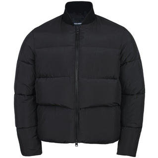 Lyle & Scott Plus Size Puffer Bomber Jacket Jet Black