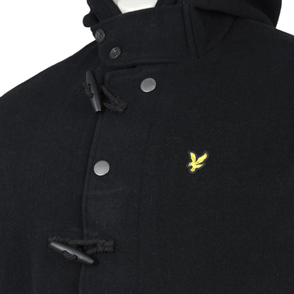 Lyle & Scott Plus Size Duffle Coat Jet Black