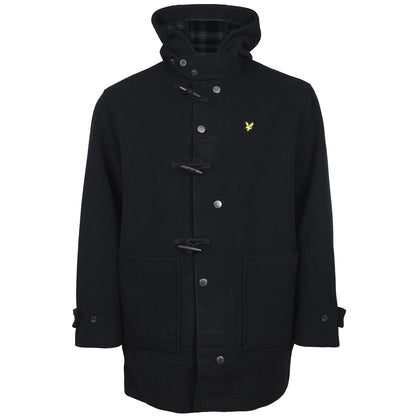 Lyle & Scott Plus Size Duffle Coat Jet Black