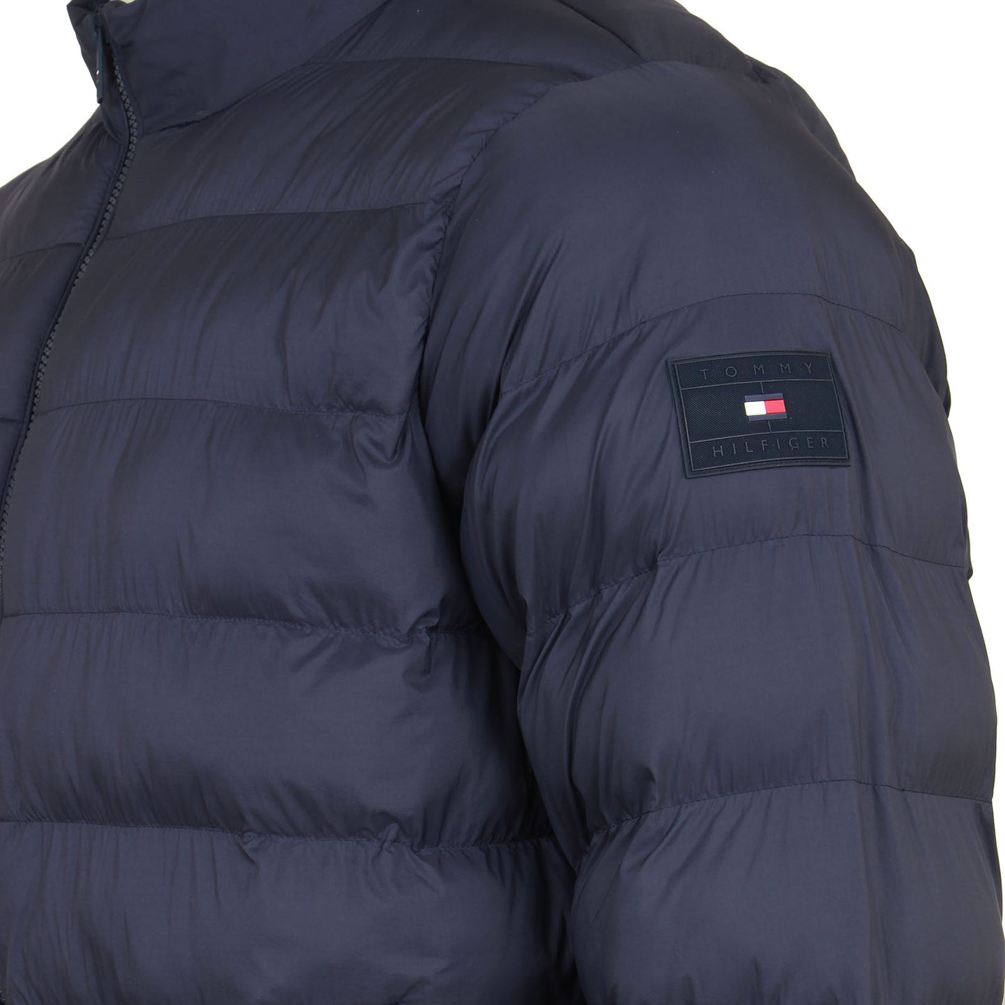 Tommy Hilfiger Plus Size Stand Collar Jacket Desert Sky