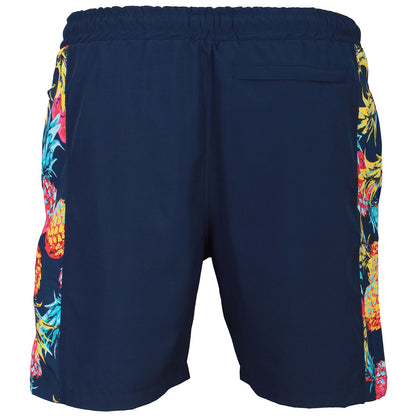 Kam Jeans Plus Size Pineapple Stretch Swim Shorts Navy
