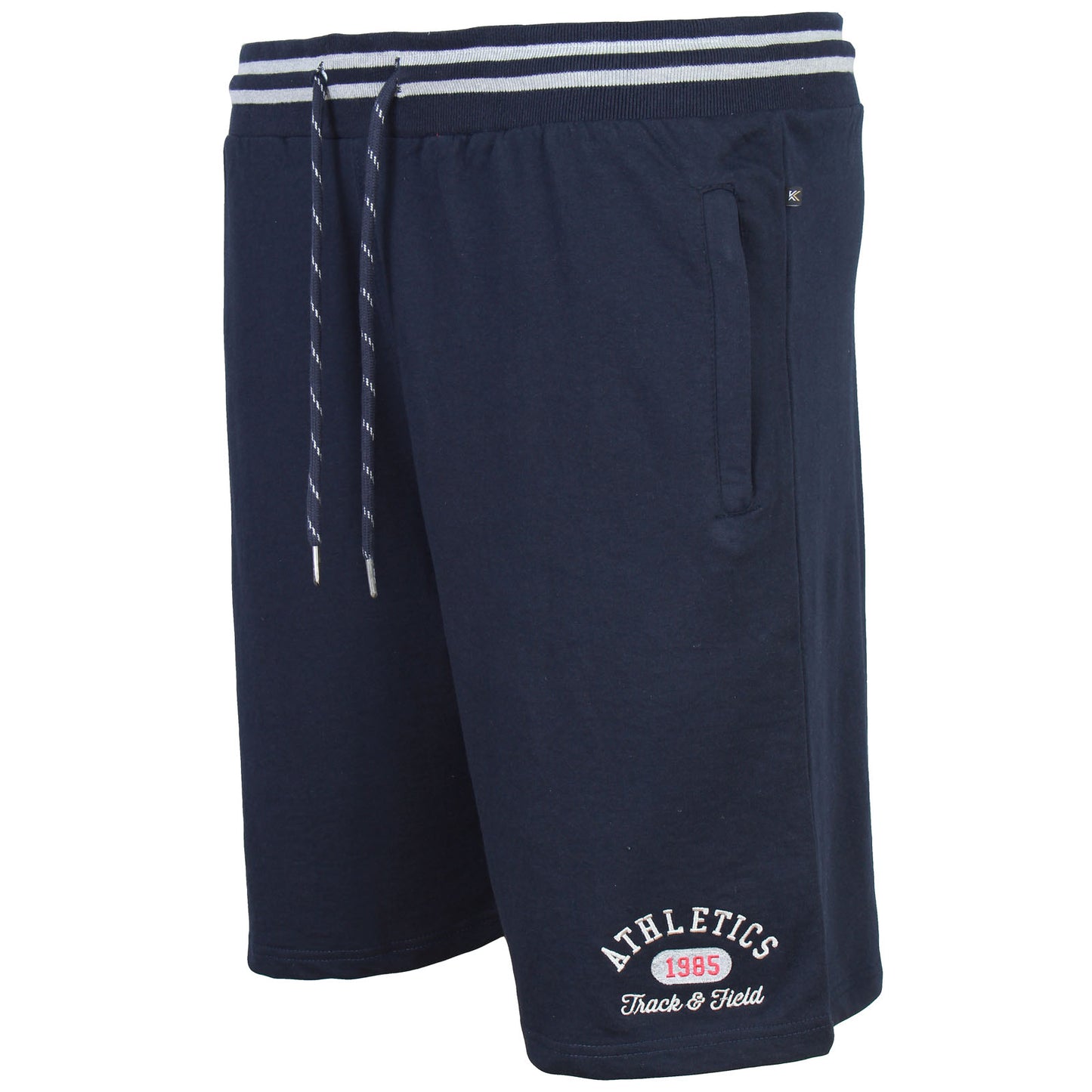 Kam Jeans Plus Size Athletic Jog Shorts Navy