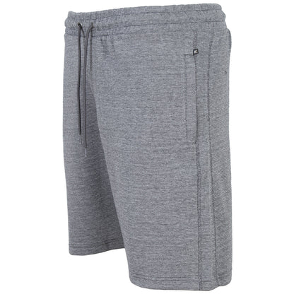 Kam Jeans Plus Size Textured Interlock Jog Shorts Charcoal