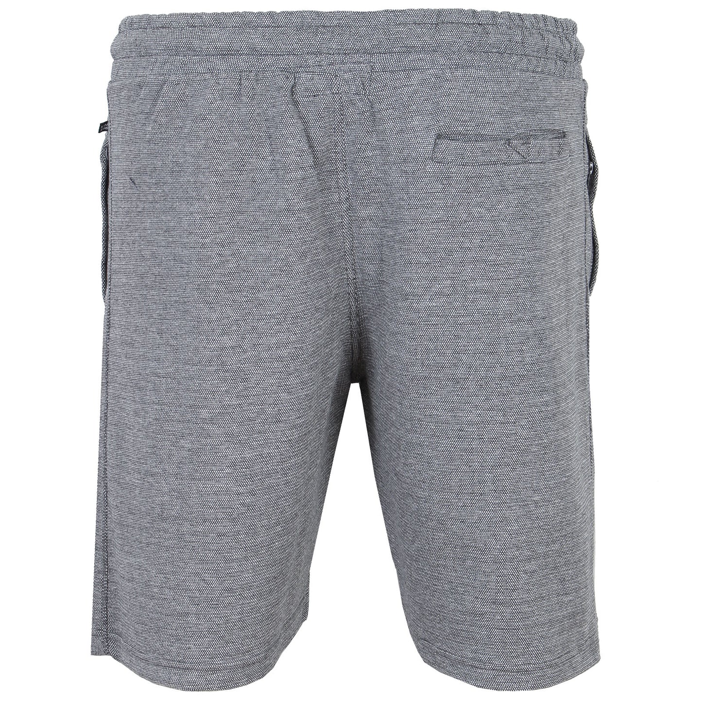 Kam Jeans Plus Size Textured Interlock Jog Shorts Charcoal