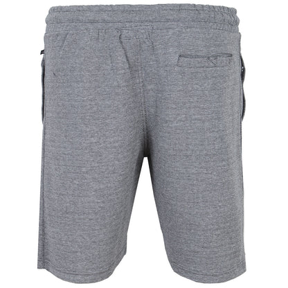 Kam Jeans Plus Size Textured Interlock Jog Shorts Charcoal