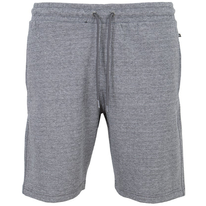 Kam Jeans Plus Size Textured Interlock Jog Shorts Charcoal